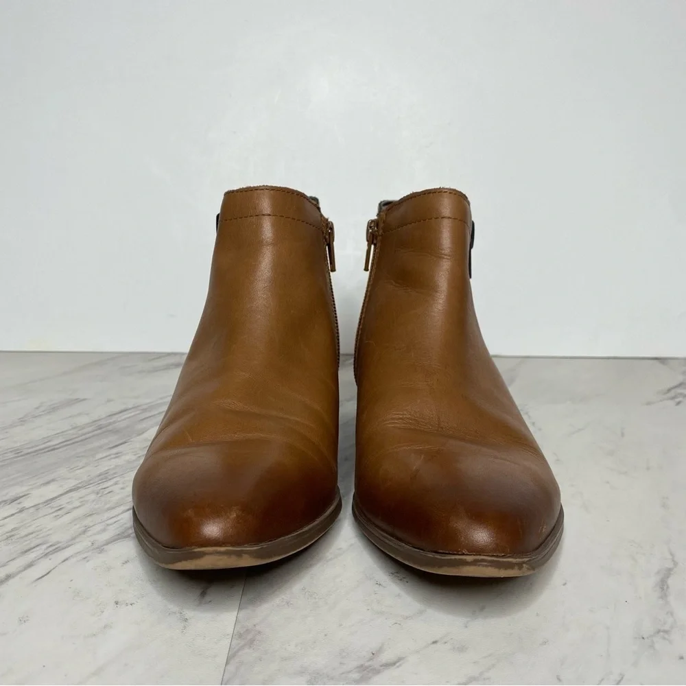 Naturalizer Blair Brown Leather Bootie 7M